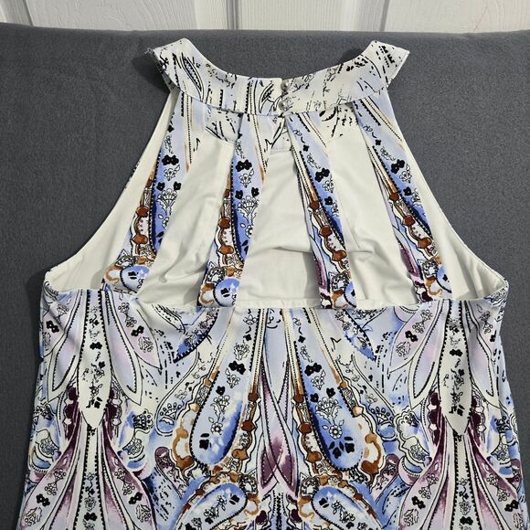 White House Black Market Women S Aztec Sequin Studded Halter Dress Open Back - Picture 11 of 16
